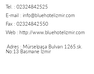 Blue Butik Otel iletiim bilgileri